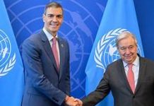 SANCHEZ ALL’ONU: “Le armi di guerre e massacri: egoismo, ignoranza e crudeltà”